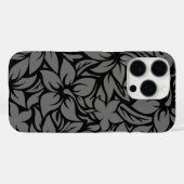 Moloaa Bay Hawaiian Hibiscus Tonaal Zwart Case-Mate iPhone Case (Achterkant (horizontaal))