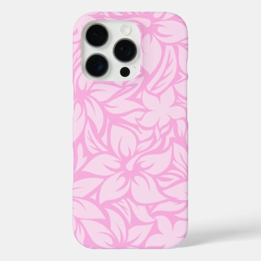 Moloaa Bay Hawaiian Hibiscus Tonal Roze Case-Mate iPhone Case (Achterkant)