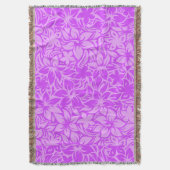 Moloaa Bay Hawaiian Hibiscus Tonal Stripe Blankets Deken (Voorkant Verticaal)