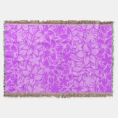 Moloaa Bay Hawaiian Hibiscus Tonal Stripe Blankets Deken (Voorkant)