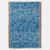 Moloaa Bay Hawaiian Hibiscus Tonal Stripe Blankets Deken (Voorkant Verticaal)