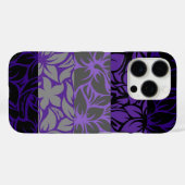 Moloaa Bay Hawaiian Striped Hibiscus Puple Case-Mate iPhone Case (Achterkant (horizontaal))