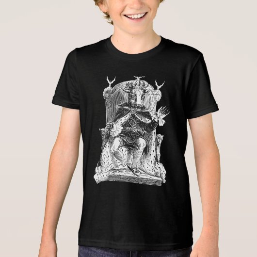 Moloch De Infernale Stier Stijgt Tri-Blend Shirt (Voorkant)
