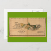 Molokai, 1897, Hawaii Map Briefkaart (Voorkant / Achterkant)