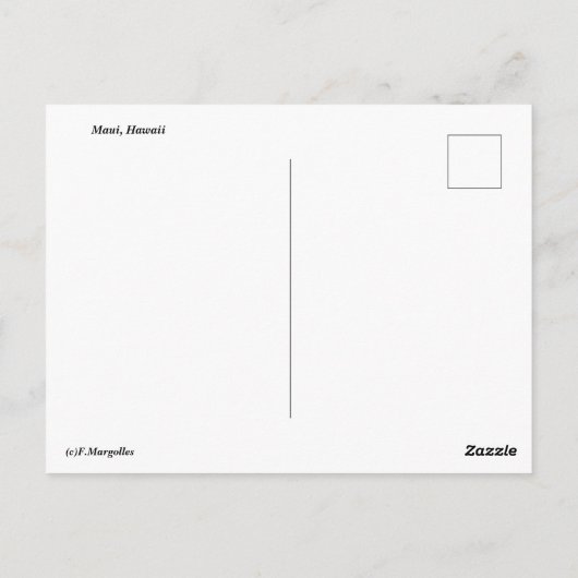 Molokai Briefkaart (Achterkant)