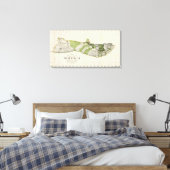 Molokai, Hawaii Canvas Afdruk (Insitu (Slaapkamer))