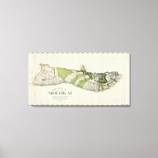 Molokai, Hawaii Canvas Afdruk (Voorkant)