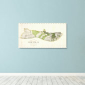 Molokai, Hawaii Canvas Afdruk (Insitu (Houten vloer))