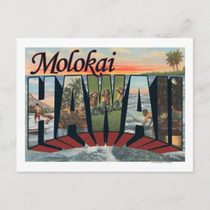 Molokai, Hawaii - Grote lettertjes Briefkaart