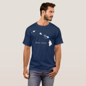 Molokai Hawaii met Hawaïaanse eilanden T-shirt (Voorkant volledig)
