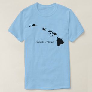 Molokai Hawaii Met Hawaiiaanse Eilanden T-shirt