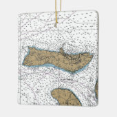 Molokai Hawaii Nautical Chart Keramisch Ornament (Links)
