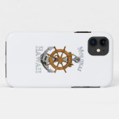Molokai Hawaii Vacation Nautical Anchor Helm Saili Case-Mate iPhone Case (Achterkant (horizontaal))