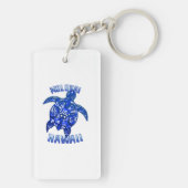 Molokai Hawaii Vacation Tribal Turtle Sleutelhanger (achterkant)
