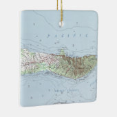 Molokai kaart keramisch ornament (Rechts)