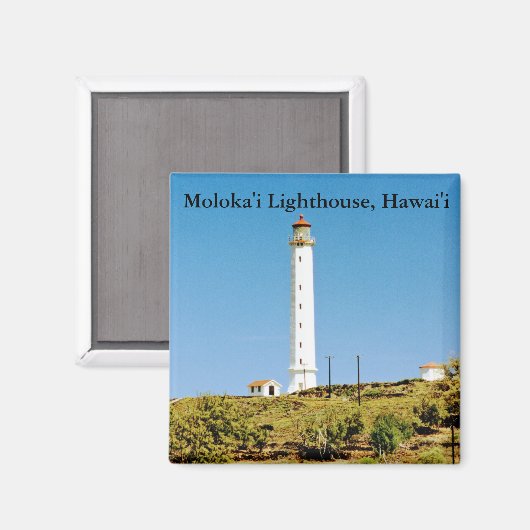 Moloka'i Lighthouse, Hawai'i Magnet (Voorkant / Achterkant)