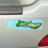 Moloka'i Mo Bettah, Leven met Aloha Bumpersticker (Op auto)