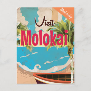 Molokai Vintage Reisposter Briefkaart