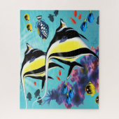 Molokini Cove Hawaiian Angel Fish Tropical Legpuzzel (Verticaal)