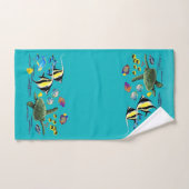Molokini Cove Hawaiian Tropical Fish Coordiantes Bad Handdoek (Handdoek)