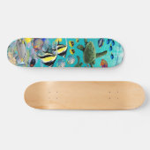 Molokini Cove Hawaiian Tropical Fish Illustration Persoonlijk Skateboard (Horizontaal)