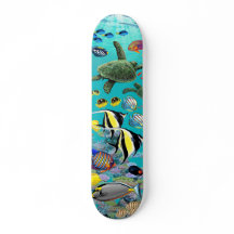 Molokini Cove Hawaiian Tropical Fish Illustration