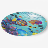 Molokini Cove Hawaiian Tropical Fish Papieren Bordje (Gekanteld)