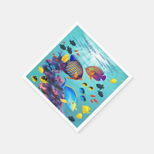 Molokini Cove Hawaiian Tropical Fish Servet (Hoek)