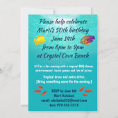 Molokini Cove Hawaiian Tropical Fish Turtle Luau Kaart (Achterkant)