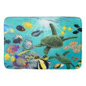 Molokini Cove Hawaiian Tropical Fish Zee Turtle Badmat (Voorkant)