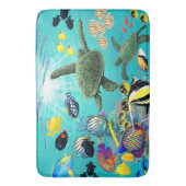 Molokini Cove Hawaiian Tropical Fish Zee Turtle Badmat (Voorkant Verticaal)