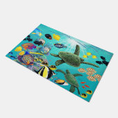 Molokini Cove Hawaiian Tropical Fish Zee Turtle Deurmat (Schuin)