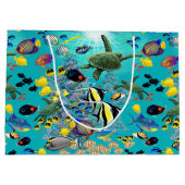 Molokini Cove Hawaiian Tropical Fish Zee Turtle Groot Cadeauzakje (Achterkant)