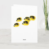 Molokini Cove Hawaiian Tropical Fish Zee Turtle Kaart (Achterkant)