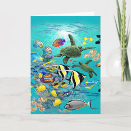 Molokini Cove Hawaiian Tropical Fish Zee Turtle Kaart