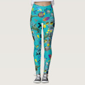 Molokini Cove Hawaiian Tropical Fish Zee Turtle Leggings (Voorkant)