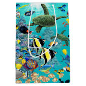 Molokini Cove Hawaiian Tropical Fish Zee Turtle Medium Cadeauzakje (Voorkant)