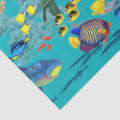 Molokini Cove Hawaiian Tropical Fish Zee Turtle Tissuepapier (Detail)