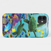 Molokini Cove Hawaiian Zee Turtle Tropical Fish Case-Mate iPhone Case (Achterkant (horizontaal))