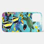 Molokini Cove Hawaiian Zee Turtle Tropical Fish Case-Mate iPhone Case (Achterkant (horizontaal))