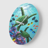 Molokini Cove Hawaiian Zee Turtles Tropical Grote Klok (Hoek)