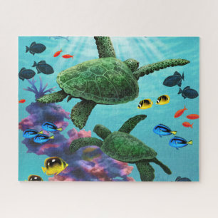 Molokini Cove Hawaiian Zee Turtles Tropical Legpuzzel