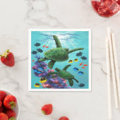 Molokini Cove Hawaiian Zee Turtles Tropical Servet (Insitu)