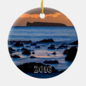 Molokini uit Maui Keramisch Ornament (Achterkant)