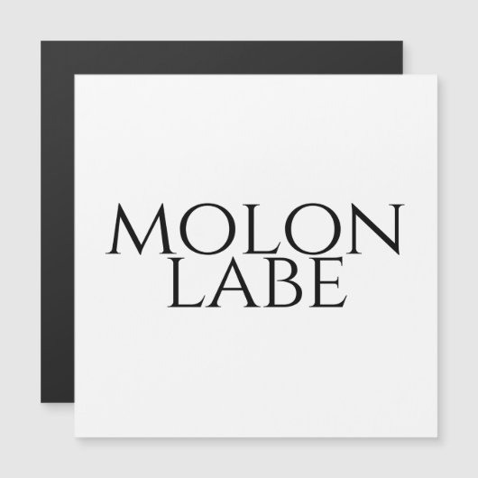 Molon Labe (Voorkant / Achterkant)