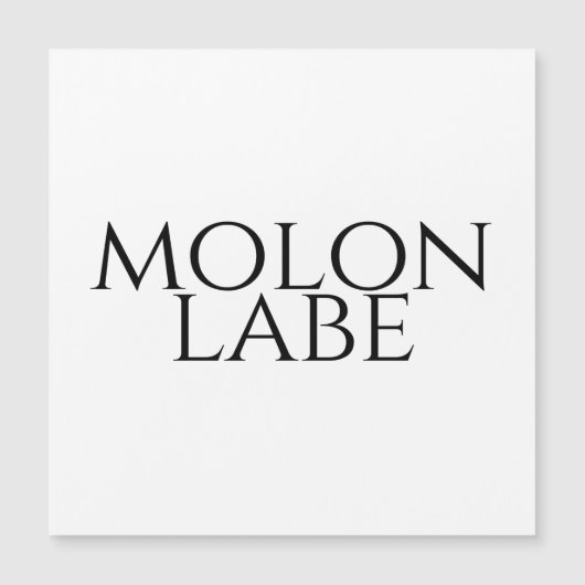 Molon Labe (Voorkant)