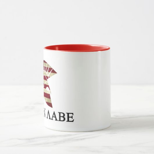 Molon Labe 11oz keramische Mok, rode handgreep Mok (Midden)