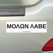 Molon Labe 3 Bumpersticker (Op auto)