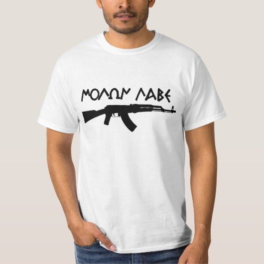 Molon Labe AK47 T-shirt (Voorkant)