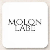 Molon Labe Bier Onderzetter (Voorkant)